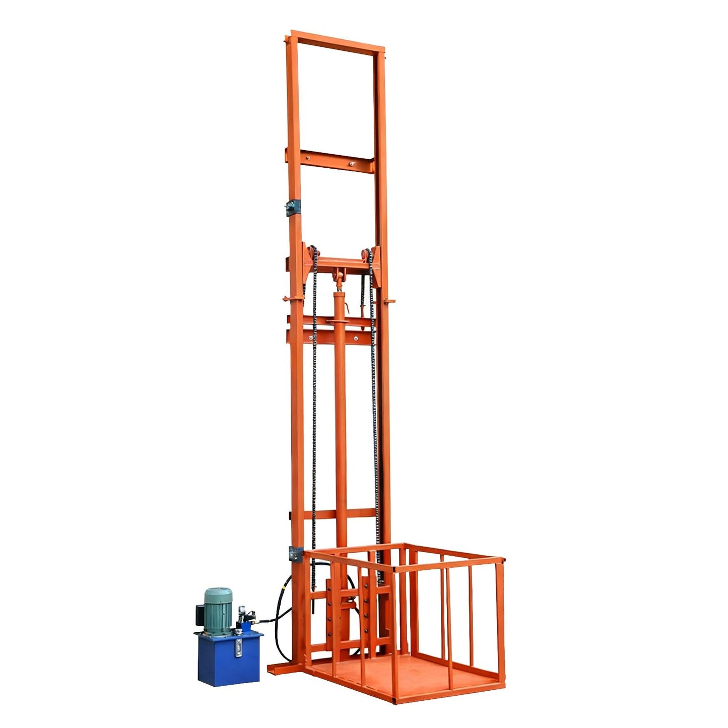 1 Ton (2200LB) Load Capacity Electric Lifting Platform, Small Home Elevator, Wall-Mounted Hydraulic Lifting Platform – Suitable for Factories, Logistics, and Residential Use.(9.8FT Lifting Height)