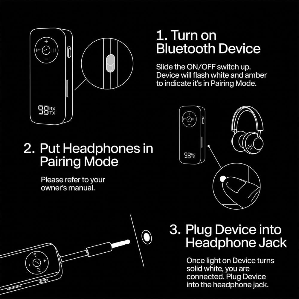 Senkiila Car,5.3 2 1,3.5mm Bluetooth AUX Adapter for Wireless Transmitter and Receiver in AUX Bluetooth Car
