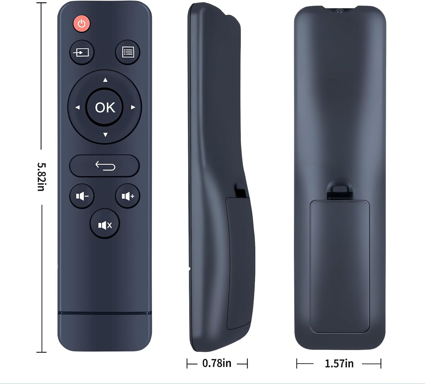 WDZP U2 V2 V8, W13% New Remote Control Replacement fit for YABER for CiBest Mini Projector ClokoWe HOMPOW Projector