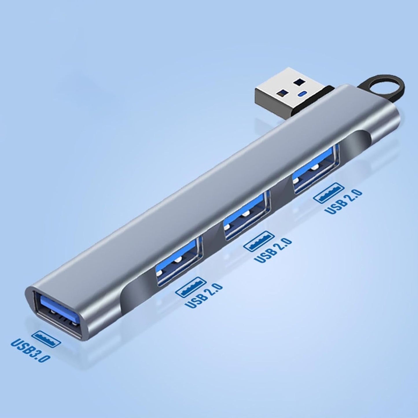 Generic 4 Multi-Function Hub Docking Station with USB Interface, USB Splitter with High-Speed Data Transmission