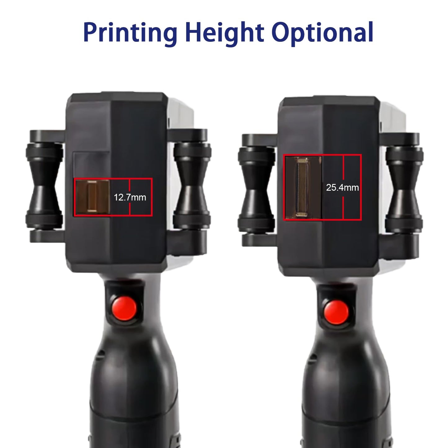 Eurannit Handheld Inkjet Printer 1 in, E15-1 Portable Handheld Printers with ER521 Black Ink Cartridge, Handheld Inkjet Printer Gun for Text QR Barcode Batch Number Logo Date Label Printer