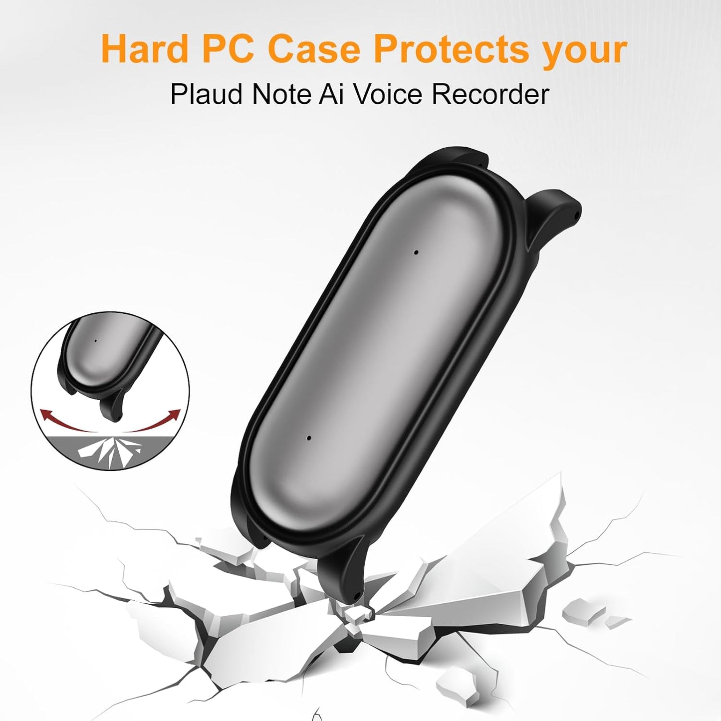 2 Pack Adjustable Braided Wristband Compatible with Plaud NotePin & NotePin S AI Voice Recorder,Breathable Soft