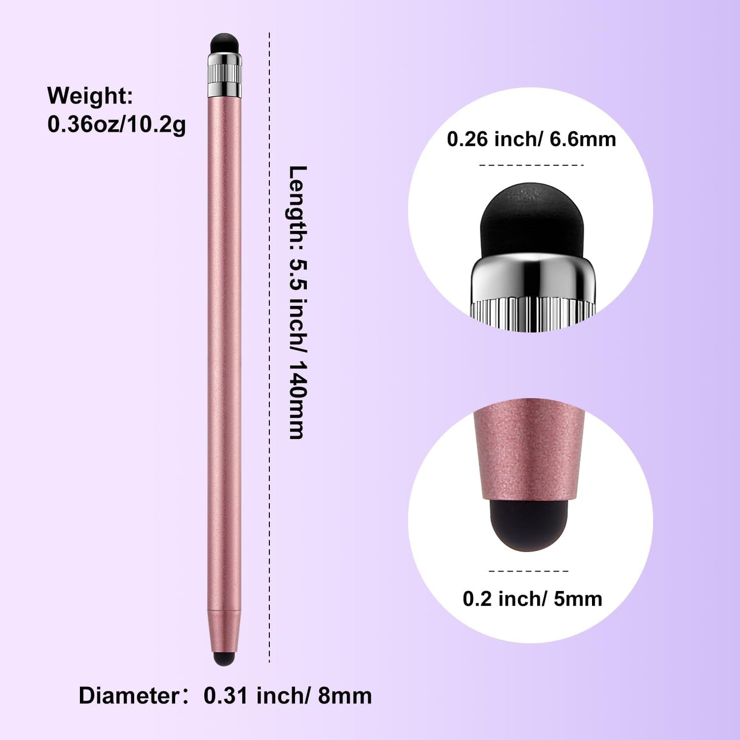 ChaoQ 9pcs Stylus Pen for Touchscreen, High Sensitivity and Precision Stylus Pen for iPad iPhone Android and All Touch