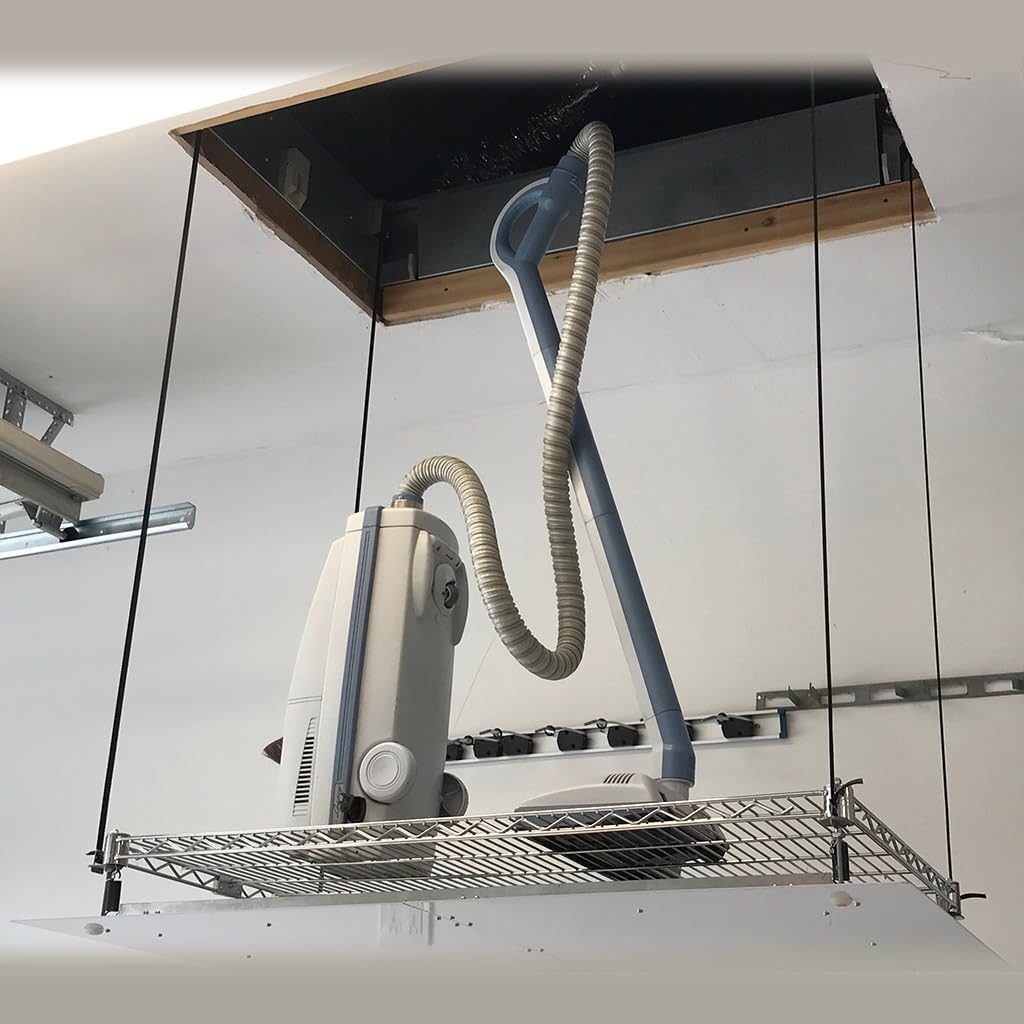 SpaceLift SL 5228-S Motorized Attic Lift – Made in USA, 200 lb Capacity, 15 Ft Vertical Travel, 24" x 41" Platform Garage Storage Lift