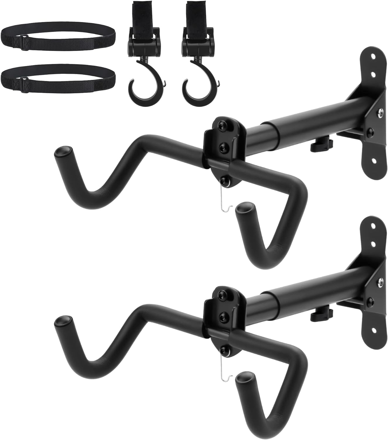 Skiennix Bike Rack - Durable Wall Mount Bicycle Storage Hanger | 2-Pack for Indoor Use