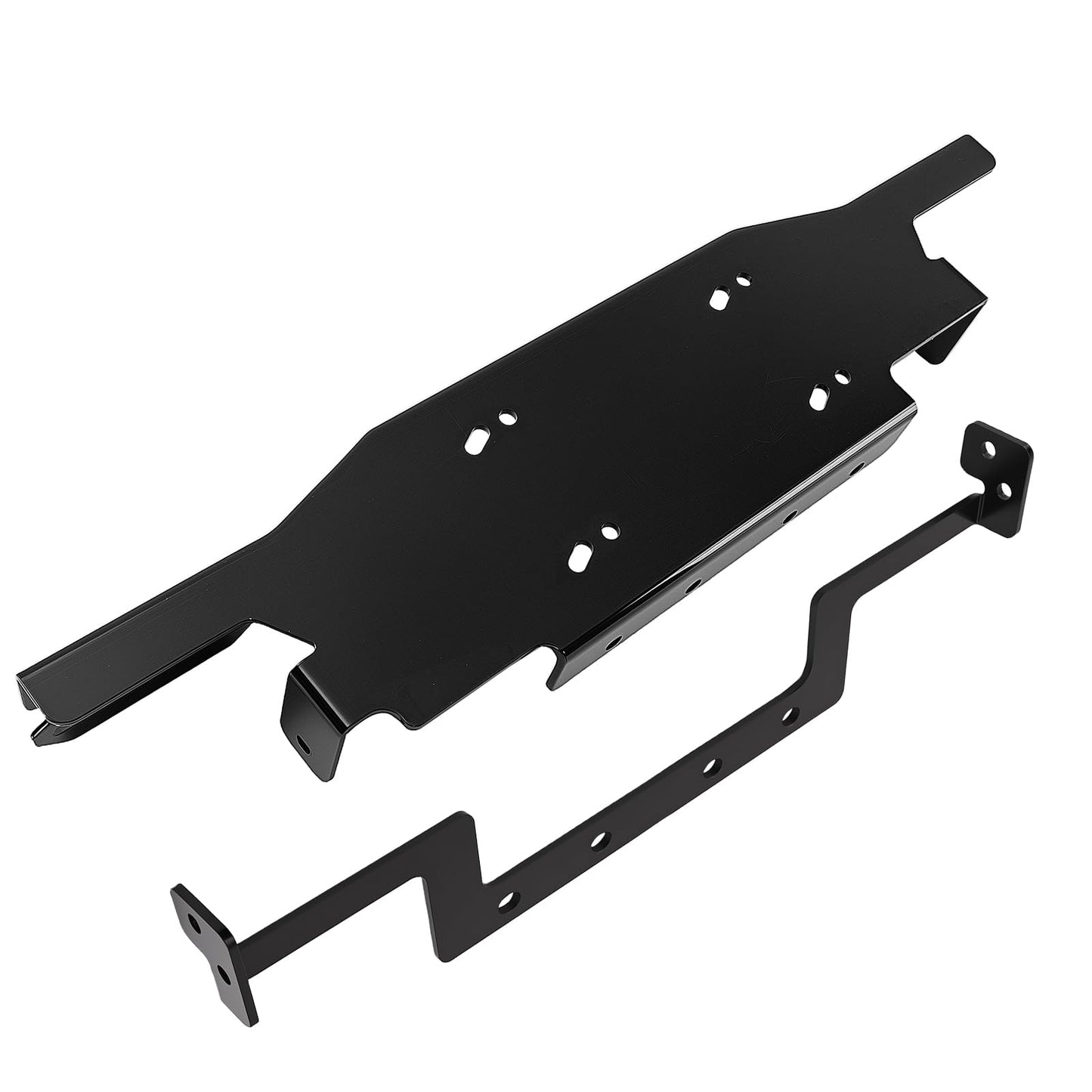 maXpeedingrods Winch Mount Plate for Jeep Wrangler JL/JLU 2018-2024, Front Bumper Winch Mounting Bracket Kit fit for Jeep Gladiator JT 2020-2024 with Metal Bumper
