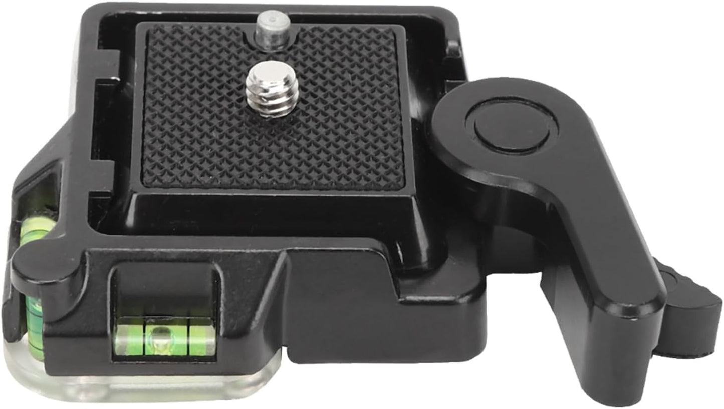 Zerodis 1/4 Inch 3/8 Inch Arrow Storage Case Plate, Aluminum Alloy Arrow Storage Case Clamp Adapter for Camera Tripod