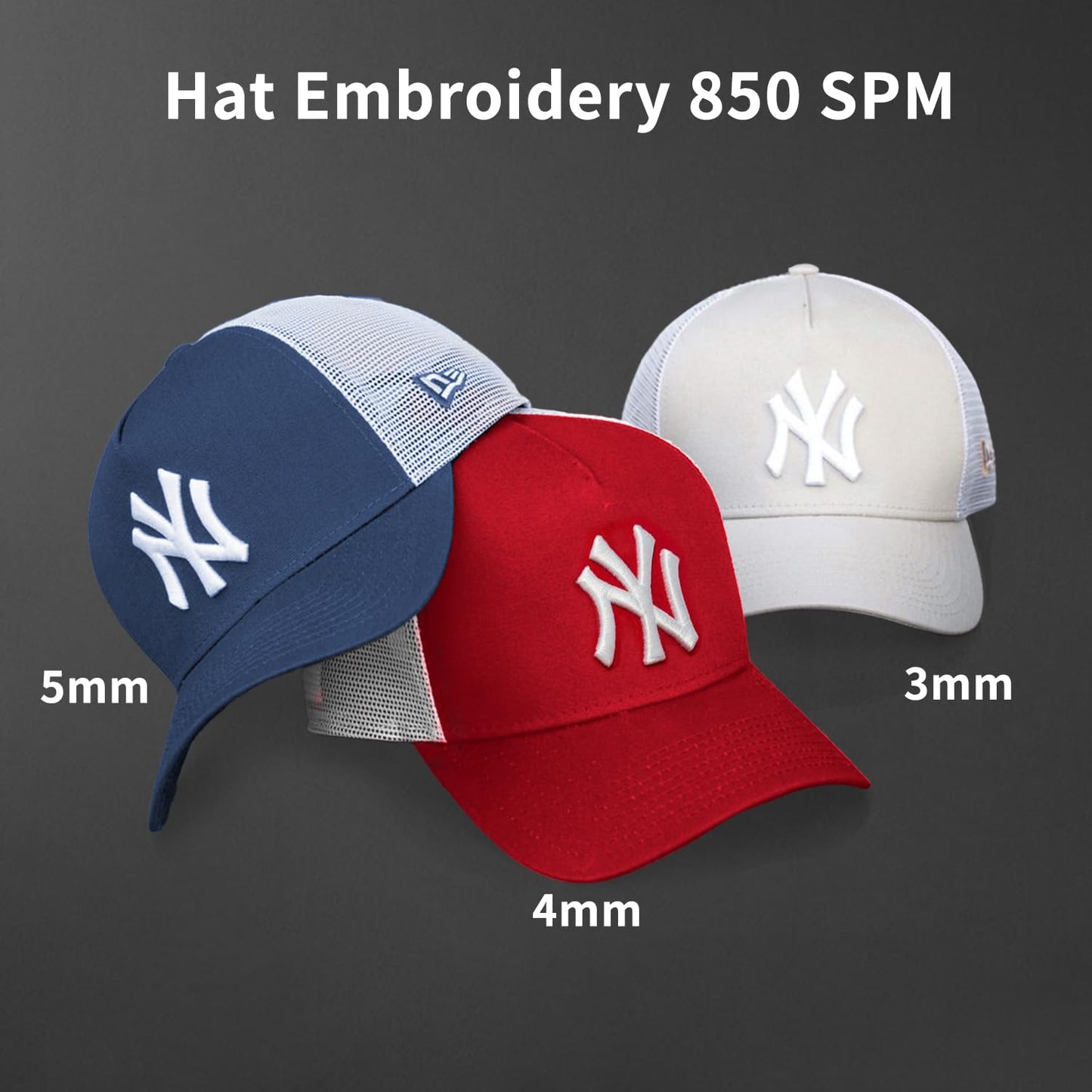 FUJA Commercial Embroidery Machine with 10 Needles, 1200SPM Max Speed, 7" Touch Screen, 9.5" × 14.2" Embroidery Area for Small Business & Beginners, Built for Hat, Flat, Patches, T-shirt and more