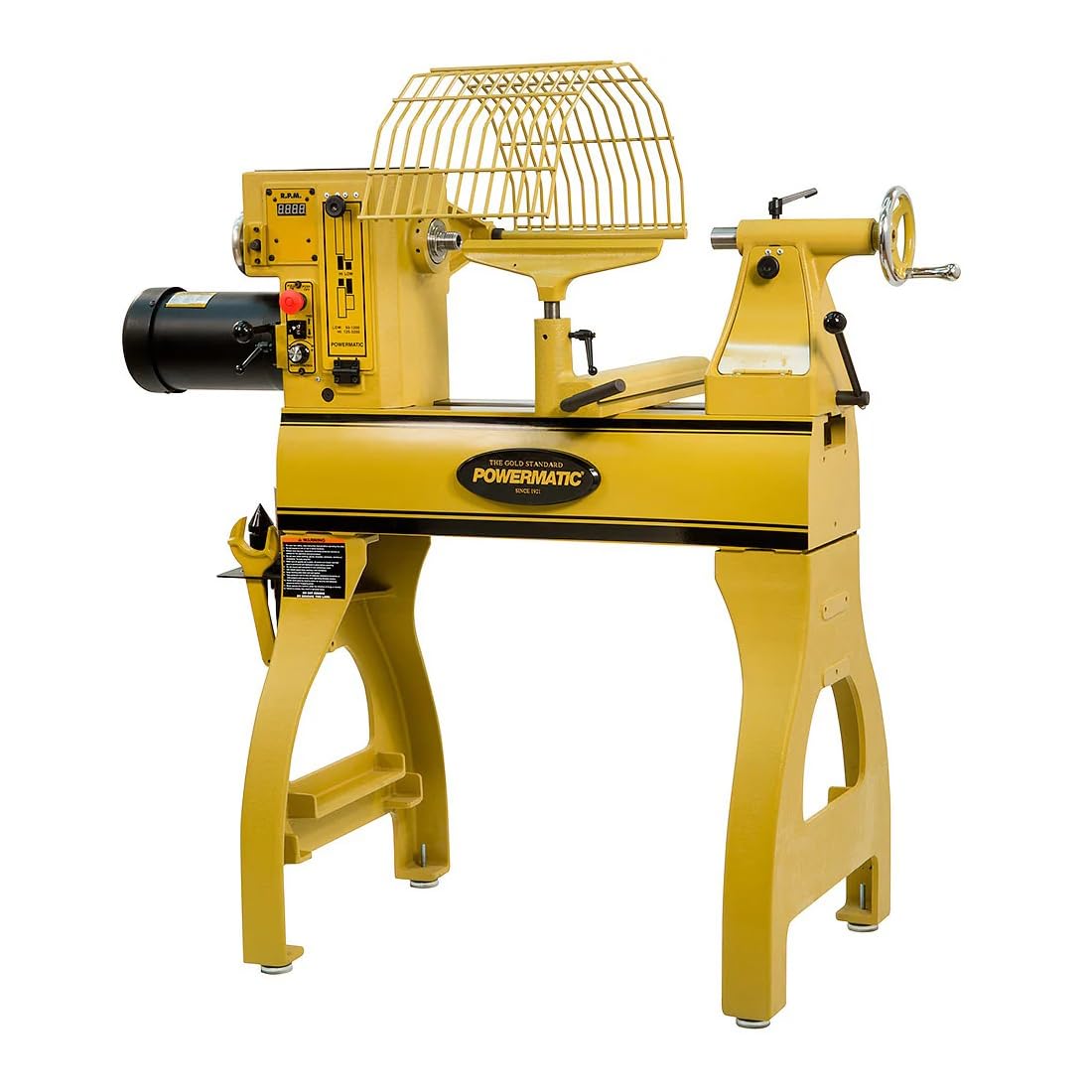 Powermatic 20" x 20" Variable Speed Woodworking Lathe, Reversible Wood Turning Machine, 2 HP, 220V 1Ph (2020B)