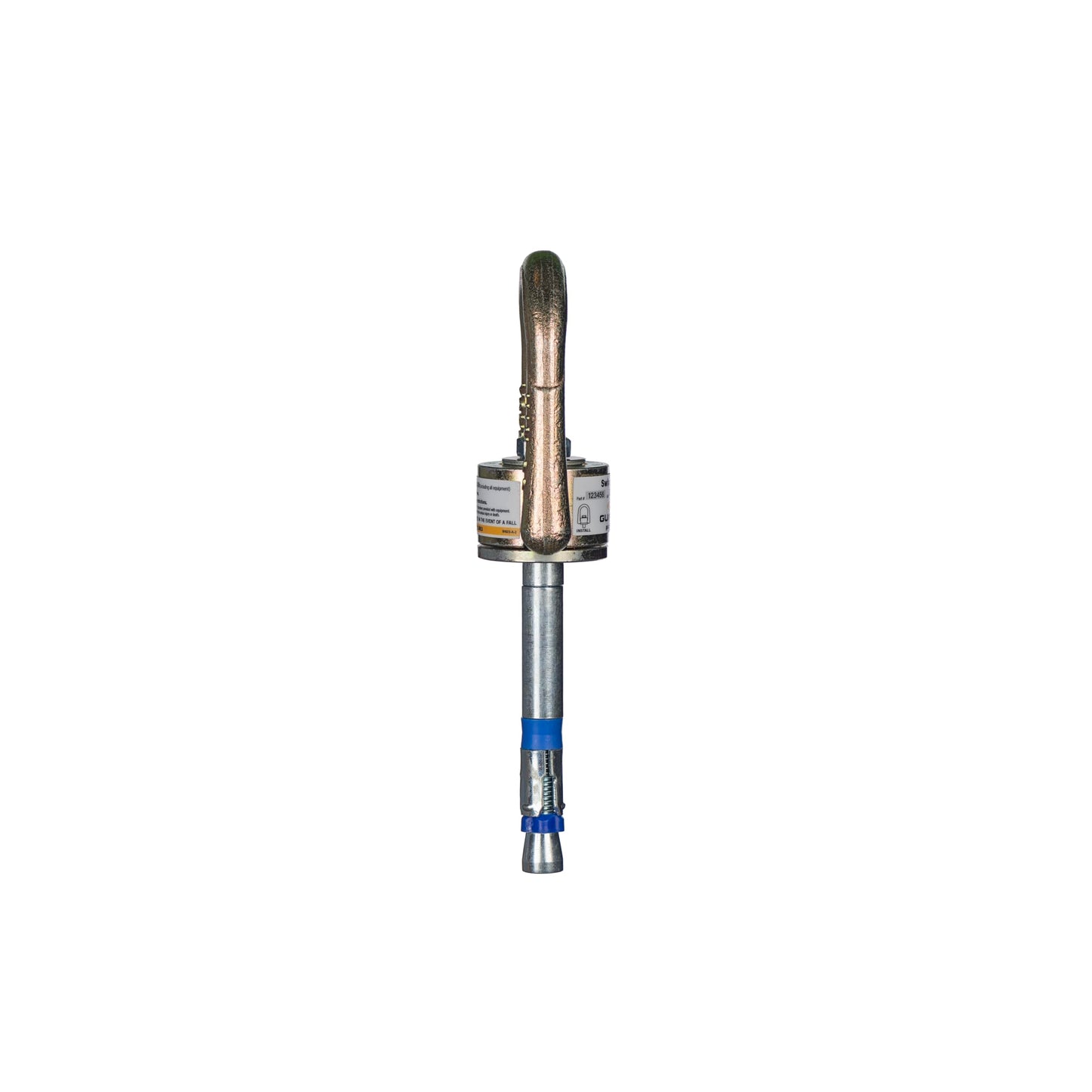 Guardian ‎10010 10K Swivel Anchor | 5/8 Inch by 6 Inch Expansion Anchor | Full Size D-Ring | Zinc-Plated Stainless Steel