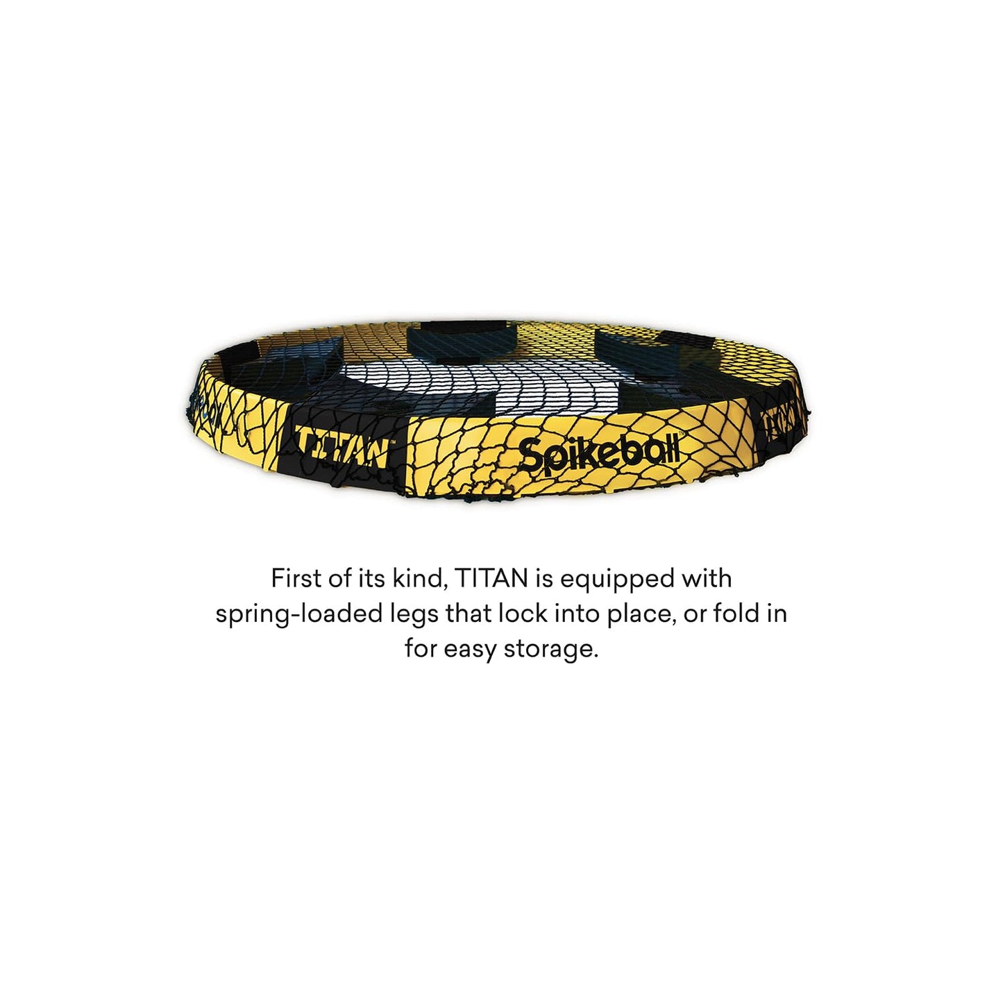 Spikeball Titan Game Set - Stronger Frame & Enhanced Stability, Includes 1 Pro Ball & 1 Atlas Ball, Competition Ready, Portable with Carry-Bag