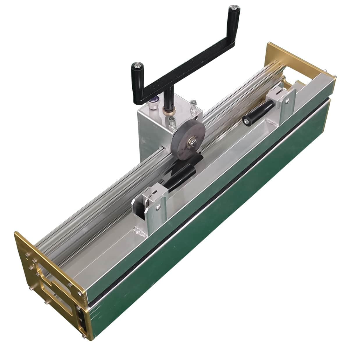 24'' Conveyor Belt Roller Machine, Industrial Fastener Roller Lacer Install Tool Splice Assembler, with 2 Face Strips Conveyor Belt Lacing Tool for Wire Hook Steel Buckle Spike Lacing Fastener