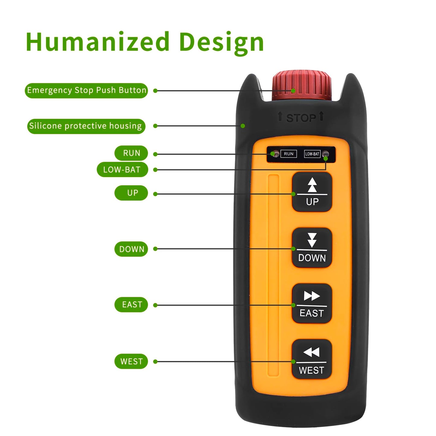 Wireless Overhead Hoist Crane Remote Control Mini 4-Channel 220V 380V Industrial Crane Winch Lift Radio Remote Controller Transmitters and Receiver