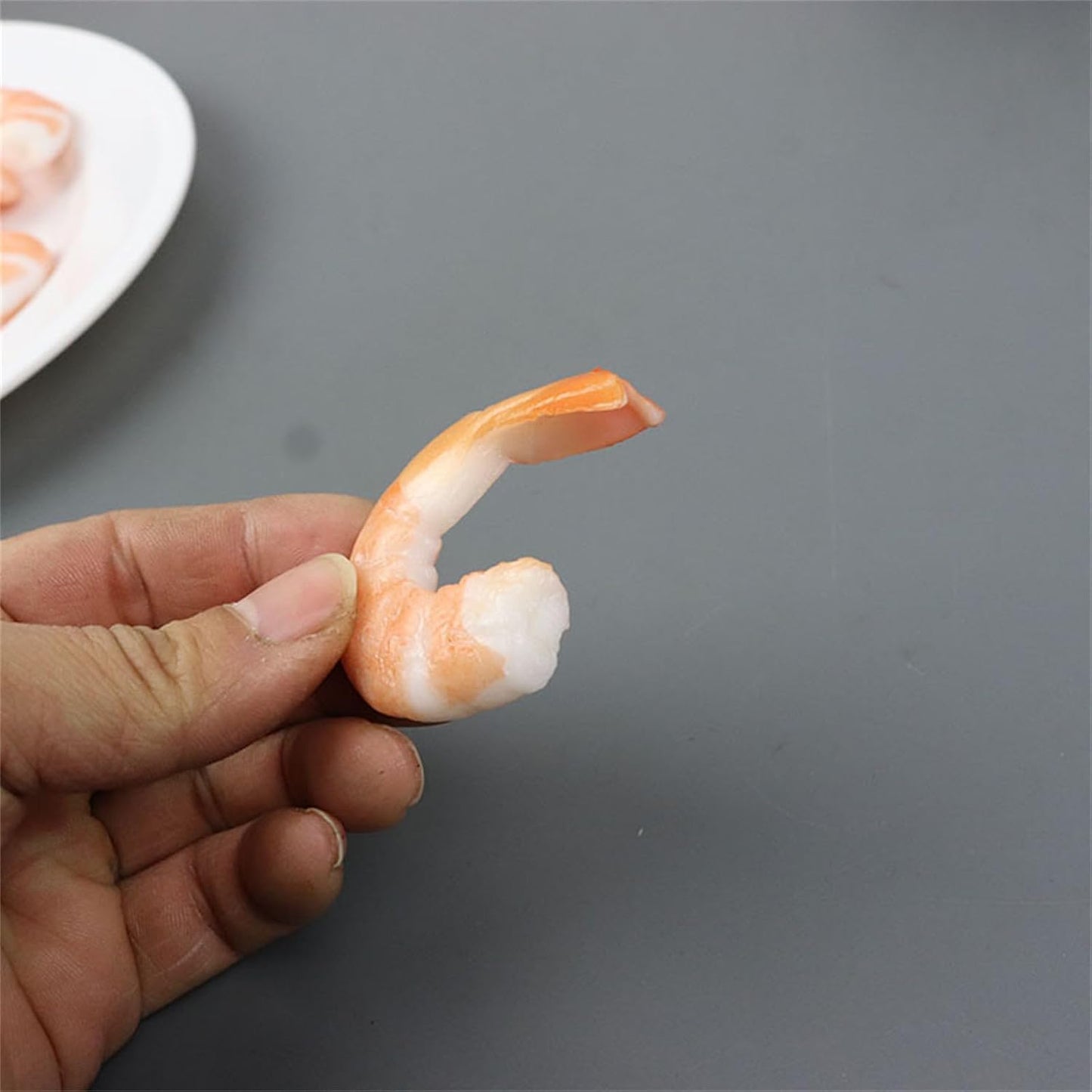 KRTYDBFZ Simulation Shrimp Fake Food Model PVC Kitchen Photography Tool Restaurant Window Display Wedding Party Home