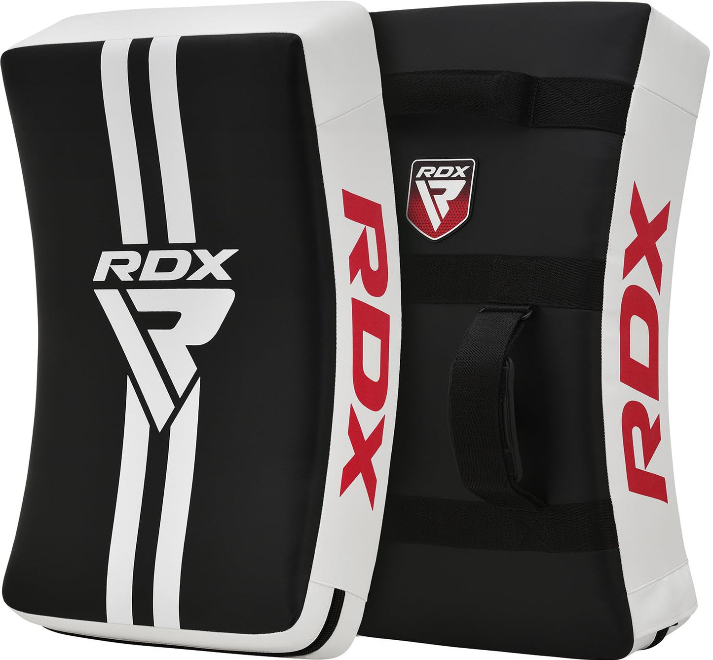 RDX Kick Shield Muay Thai Kickboxing, 60CM Large Heavy Curved Kicking Striking Body Pad, Punching Foot Target MMA Boxing Training, 3 Padded Handles, Martial Arts Karate TKD Taekwondo (ONE PAD ONLY)