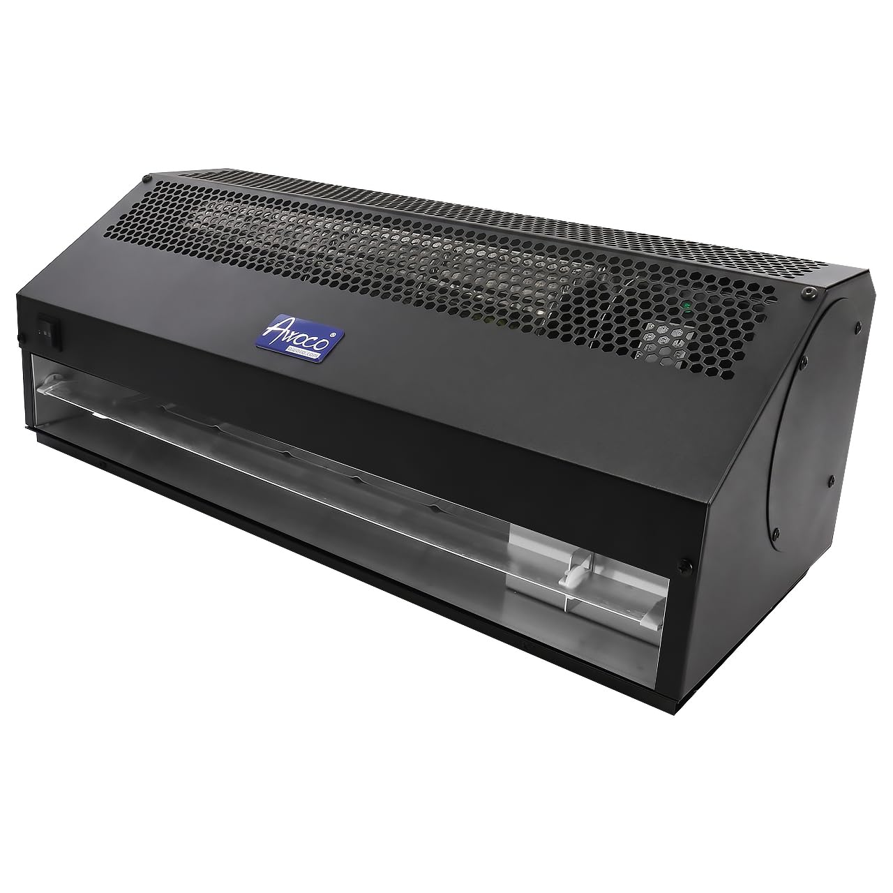 Awoco 24" Black Super Power 2 Speeds 800 CFM Commercial Indoor Air Curtain, CE Certified, 120V Unheated with an Easy-Install Magnetic Door Switch