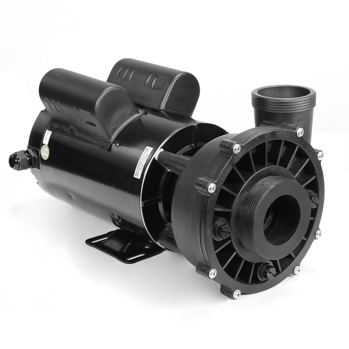 XtremepowerUS 2.0HP High Flow 230V Spa Hot Tub Pump 56 Frame Side Discharge Pump 2" Inlet Outlet Fitting Set Included Circulating Hot Tub 2-Speed