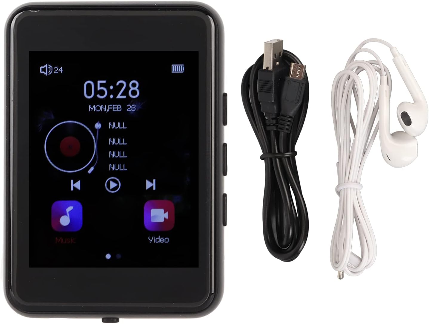Keenso MP3 5.3, 2.4inch Player with Full Touchscreen Music Player Built in Speaker