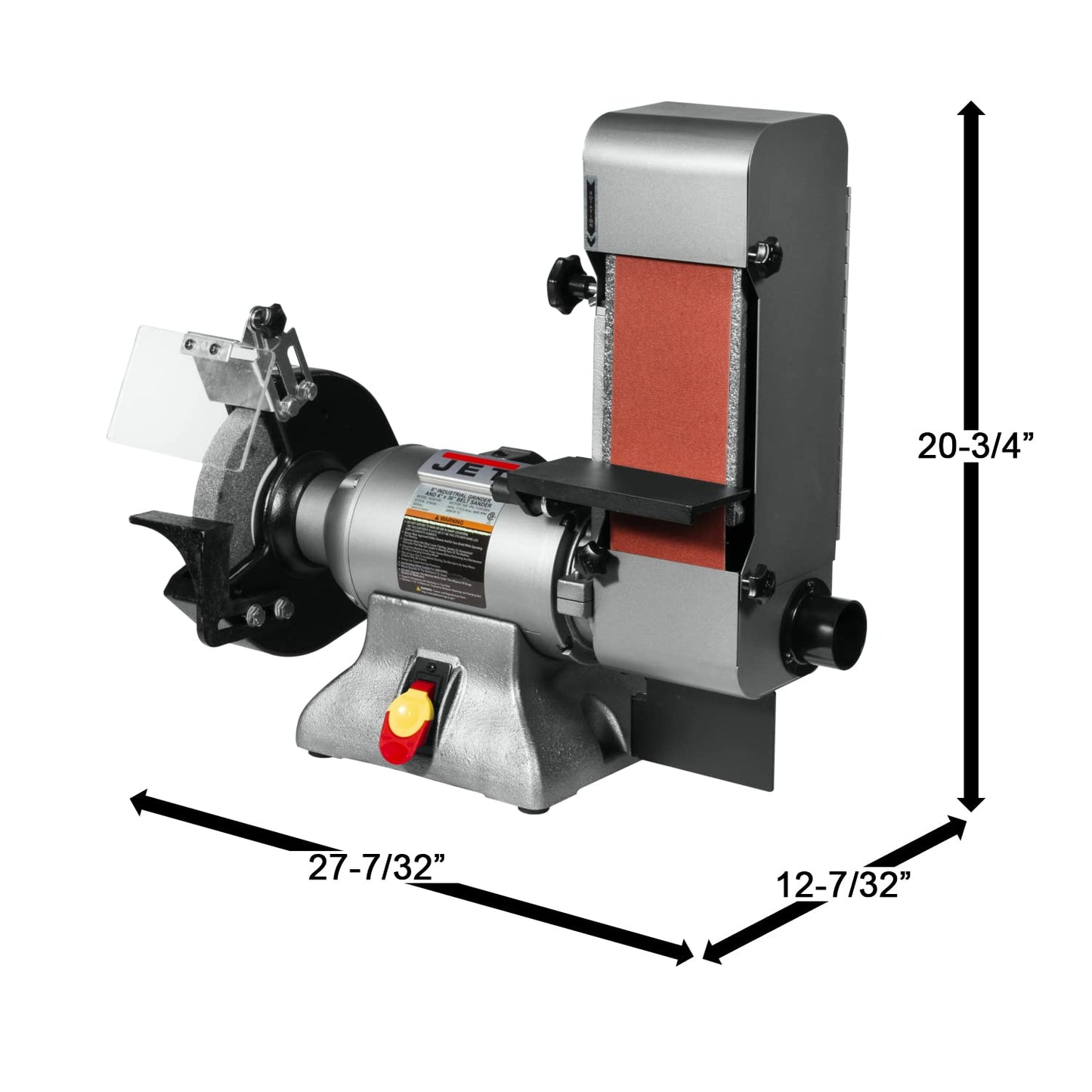 JET Variable Speed 8" Grinder and 4" x 36" Belt Sander, 1 HP, 115/230V 1Ph (Model IBGB-436VS)