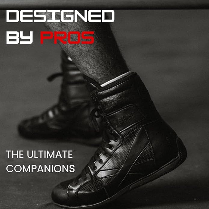 Superare Boxing Shoes – MMA Kick Boxing Pro Fighting Boots and Training Workout Shoes for Men and Women