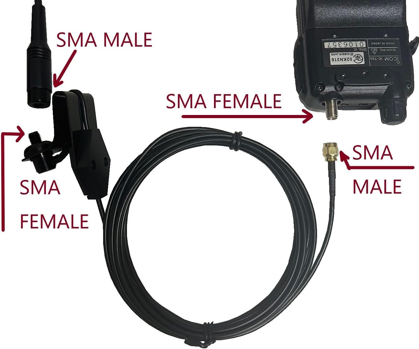Anteenna TW-MB-WCMS TW-MB-WCM Window Clip Mounts for Handheld Antenna Two Way Radio Accessories Car Mounts Bracket The
