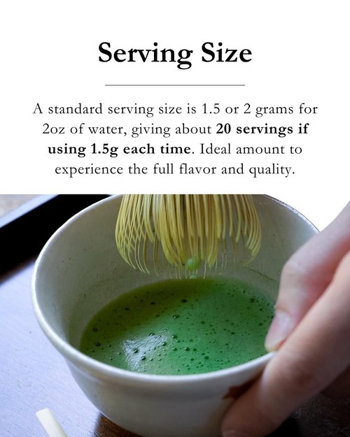 Emptea Yame Premium Ceremonial Grade Matcha Green Tea Powder - First Harvest Stone-Milled Japanese Matcha | Creamy Umami & Nutty Flavor, 1.06oz (30g) Tin