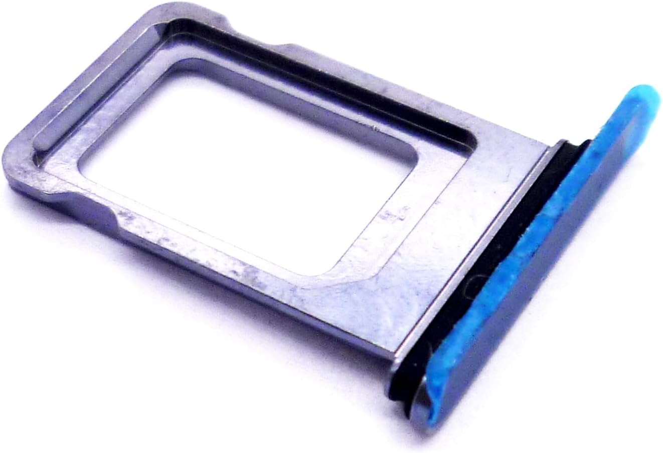 2X 13 13 Single Sim Card Holder Slot SimCard Tray Replacement Compatible with iPhone Pro / Pro Max (Blue)