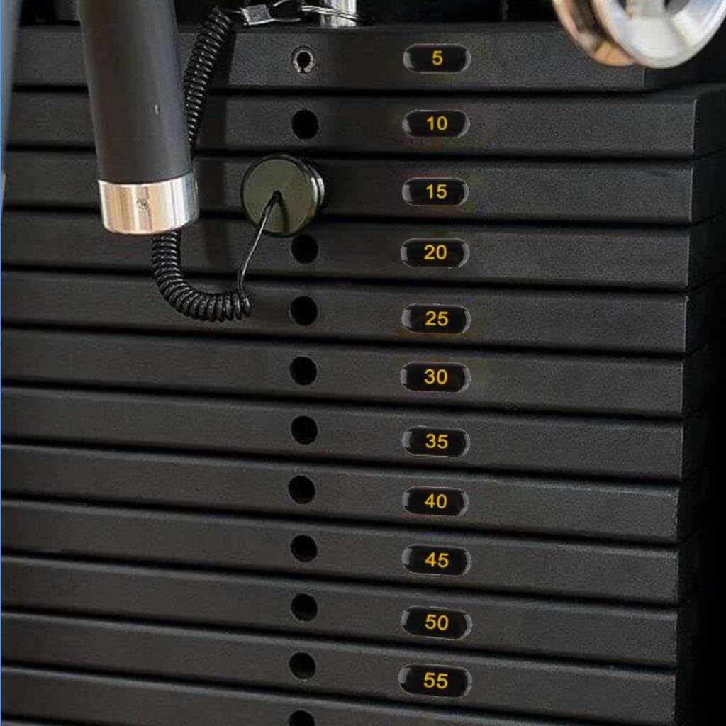5-80 Weight Stack Stickers for Gym Machine