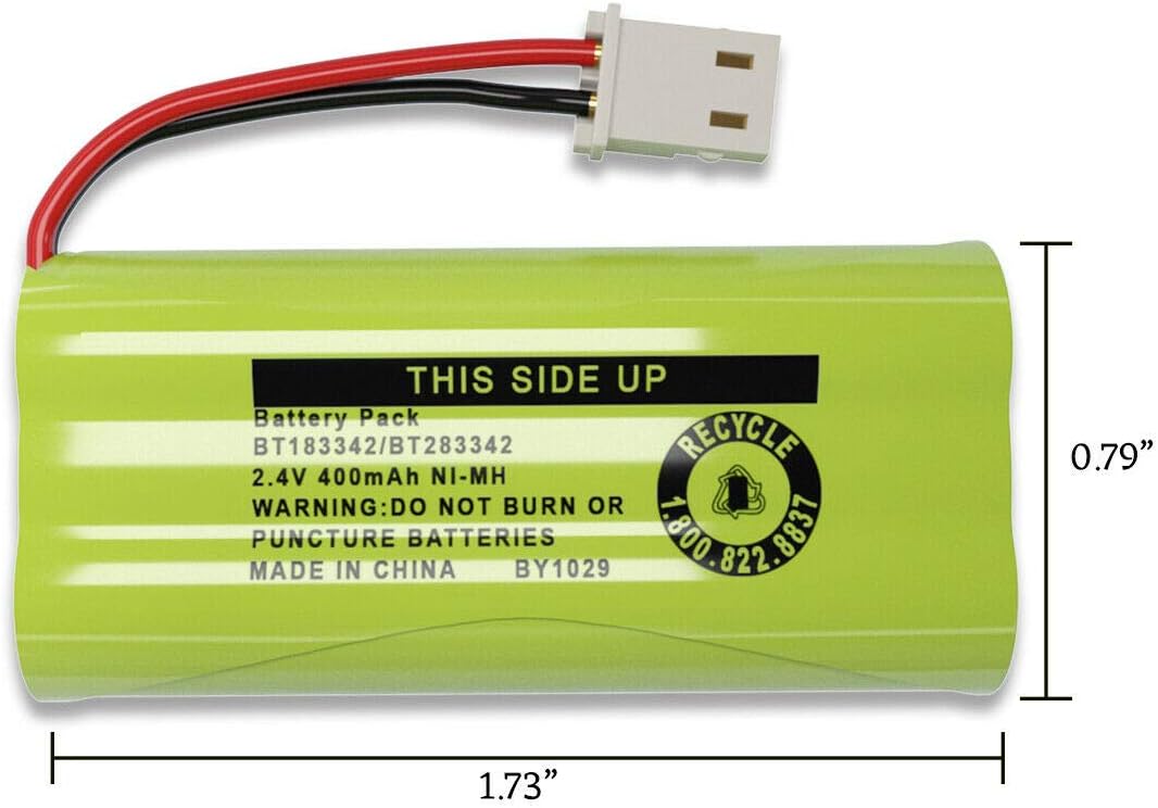Cerepros 2-Pack BT183342 BT283342 Packs Battery for VTech Cordless Phone