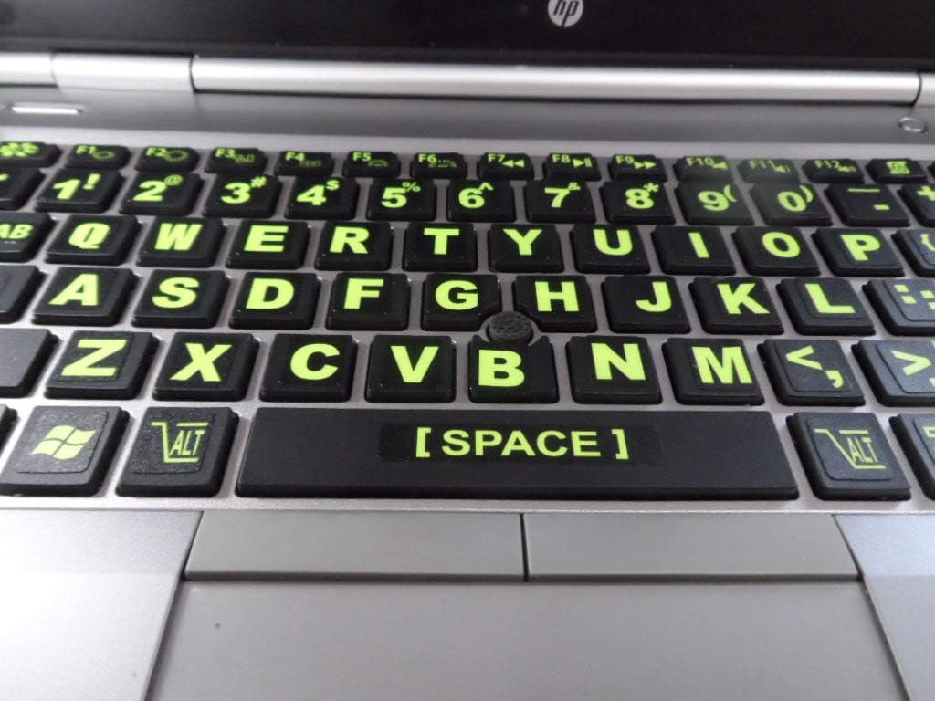 Sovereign GA 194 Set 3 Keyboard Stickers piece with Big Luminescent Extra Large Symbols. Yr. Warranty. Will Not Wear