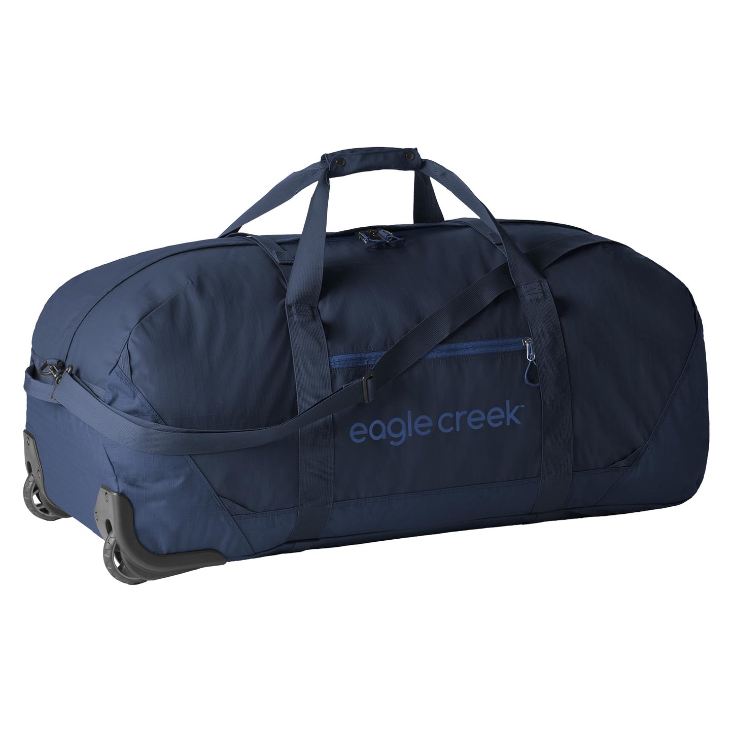 Eagle Creek No Matter What Rolling Duffel - Durable Rolling Bag for Travel - Adjustable Shoulder Strap - Heavy Duty Wheels - Lockable Zippers - Multiple Carry Options - 130L - Atlantic Blue