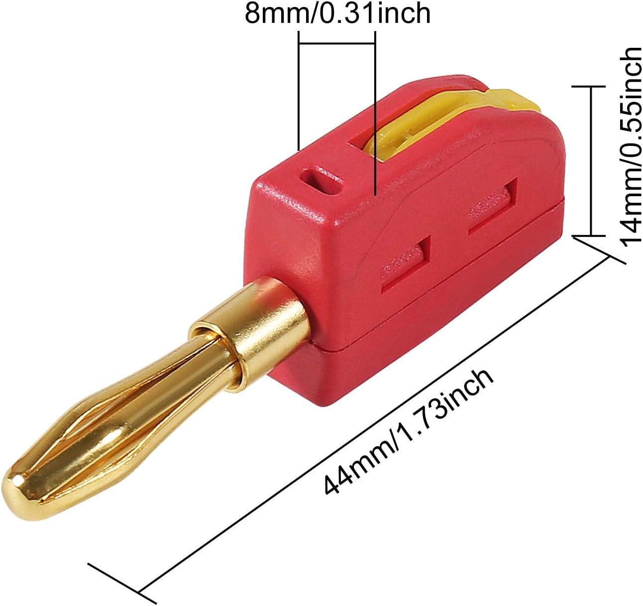 20Pcs 4mm 32A 250V, Banana Plug Quick Connect Speaker Wire Connectors Insulated Banana Sockets for Home Theater Audio