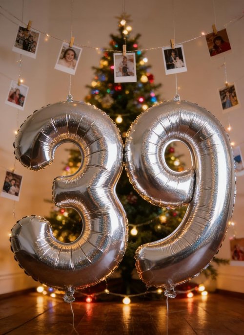 Laser Silver 7 Balloon - 40 Inch Number Balloon for 7th Birthday Decorations | Perfect for Girls and Women