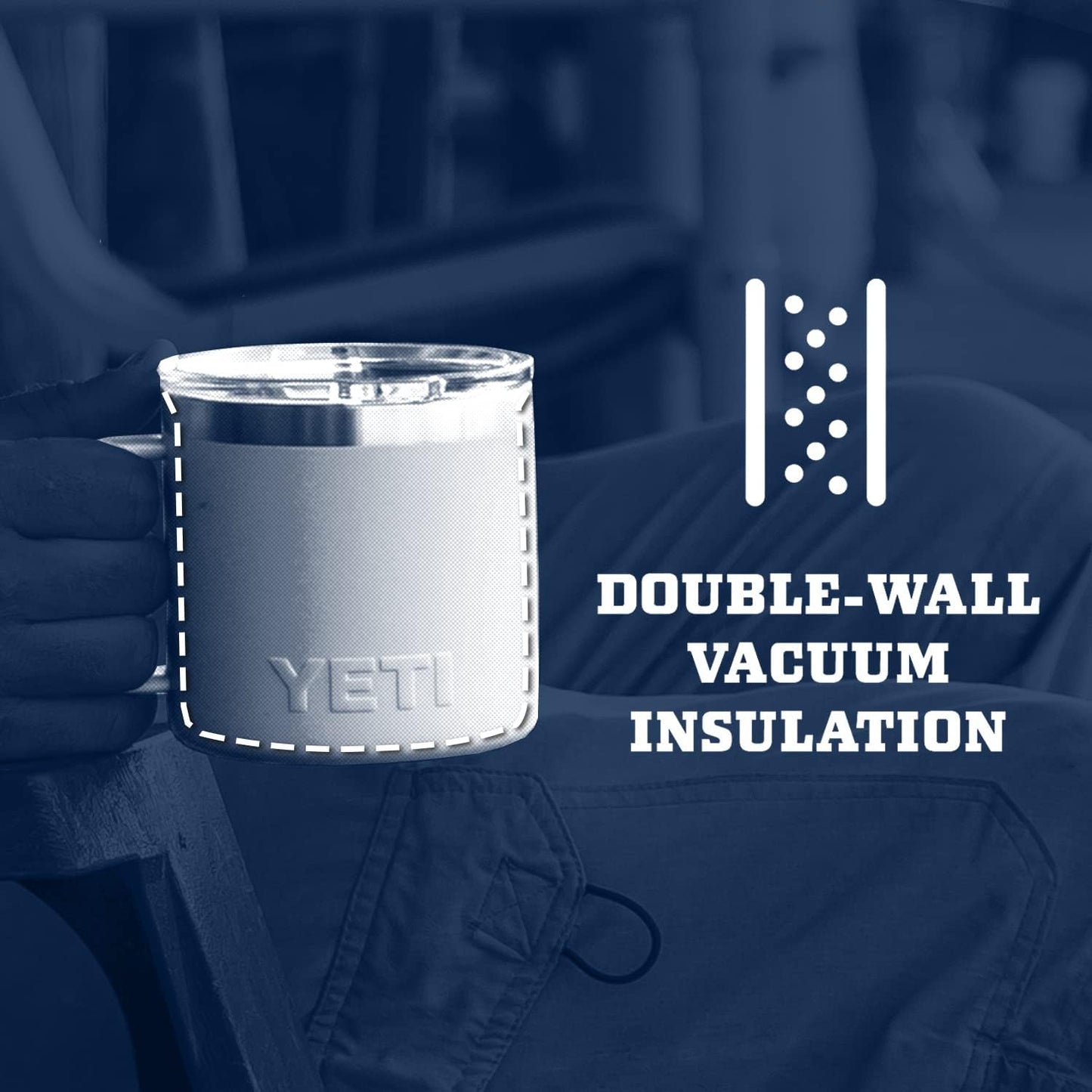 YETI Rambler 14 oz Mug - Vacuum Insulated Stainless Steel with MagSlider Lid | Durable & Stylish