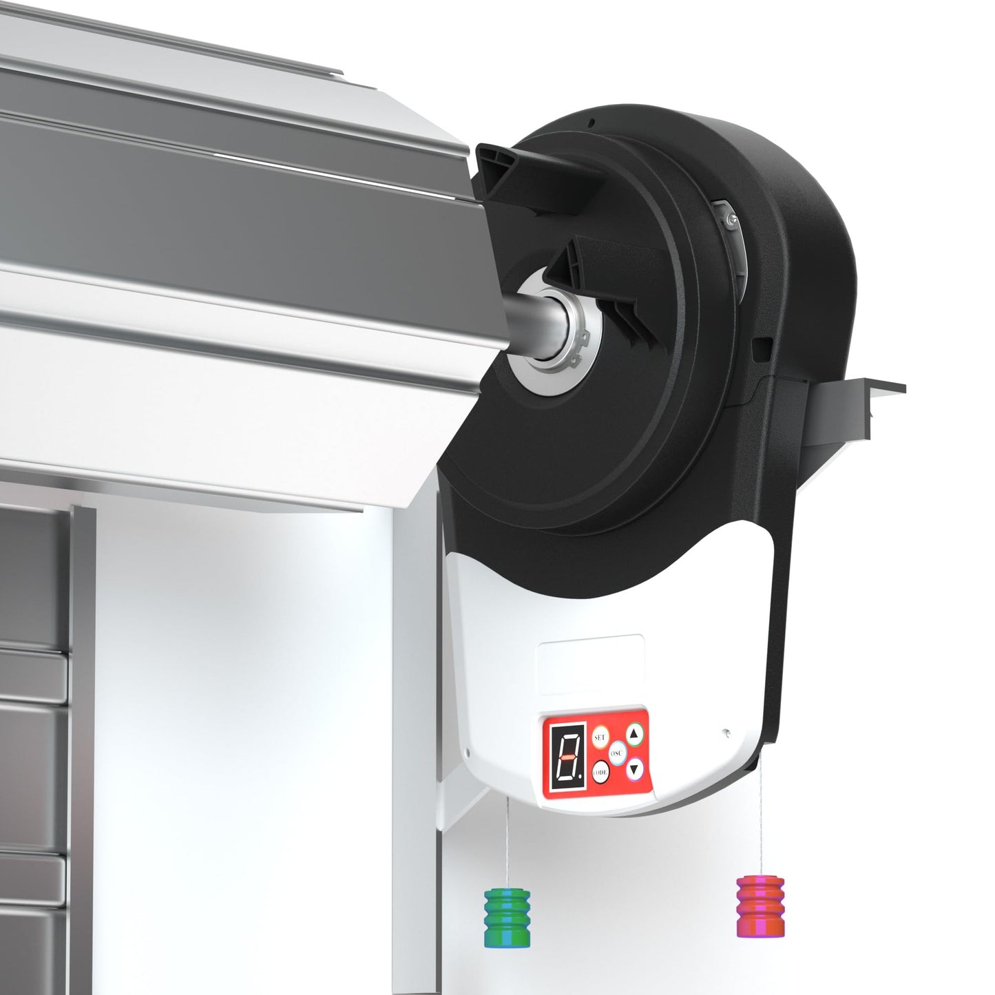 Bulipu Automatic Roll Up Door Opener,Commerial Garage Roller Door Opener with 4 Remote Powerful 1000N Motor 22m² Rolling OZ