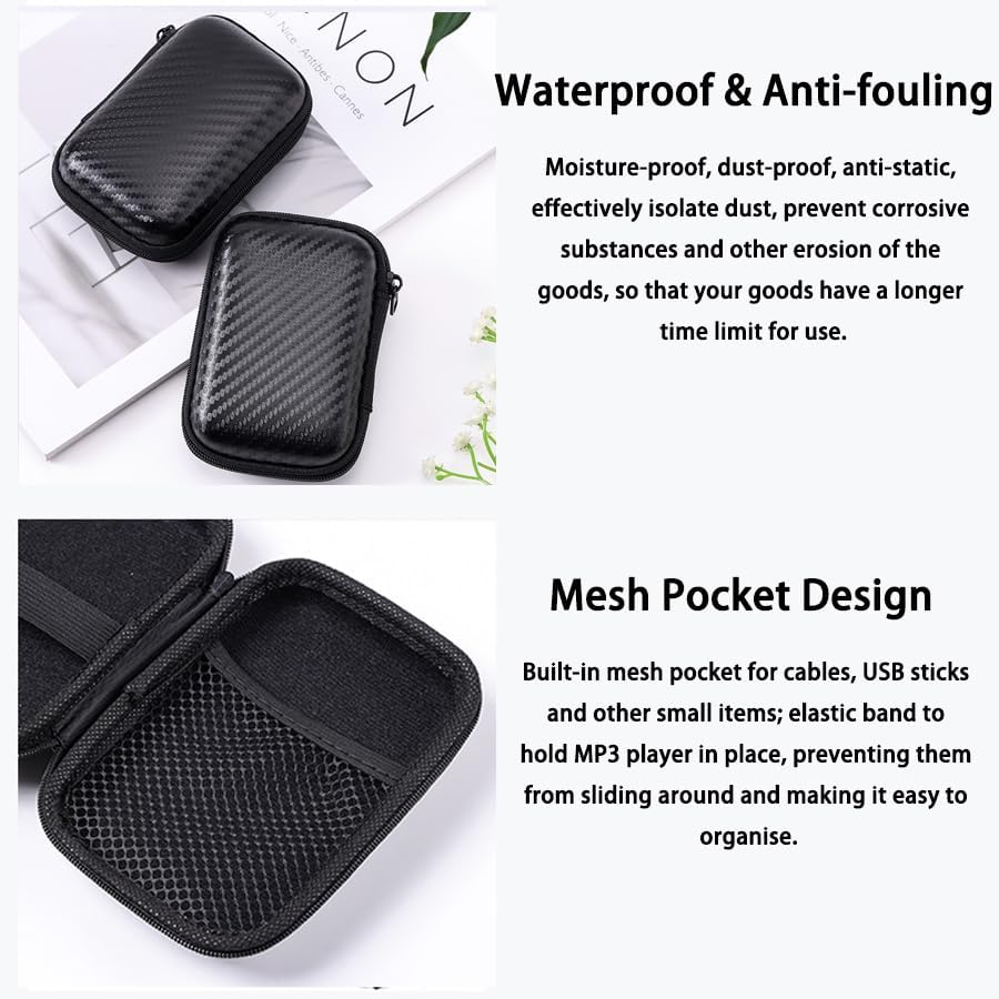 Monattrod 4 Inch MP3 MP4 4-inch MP3, & Player Case, Music Players Case for All Brands and Models Anti-Shock