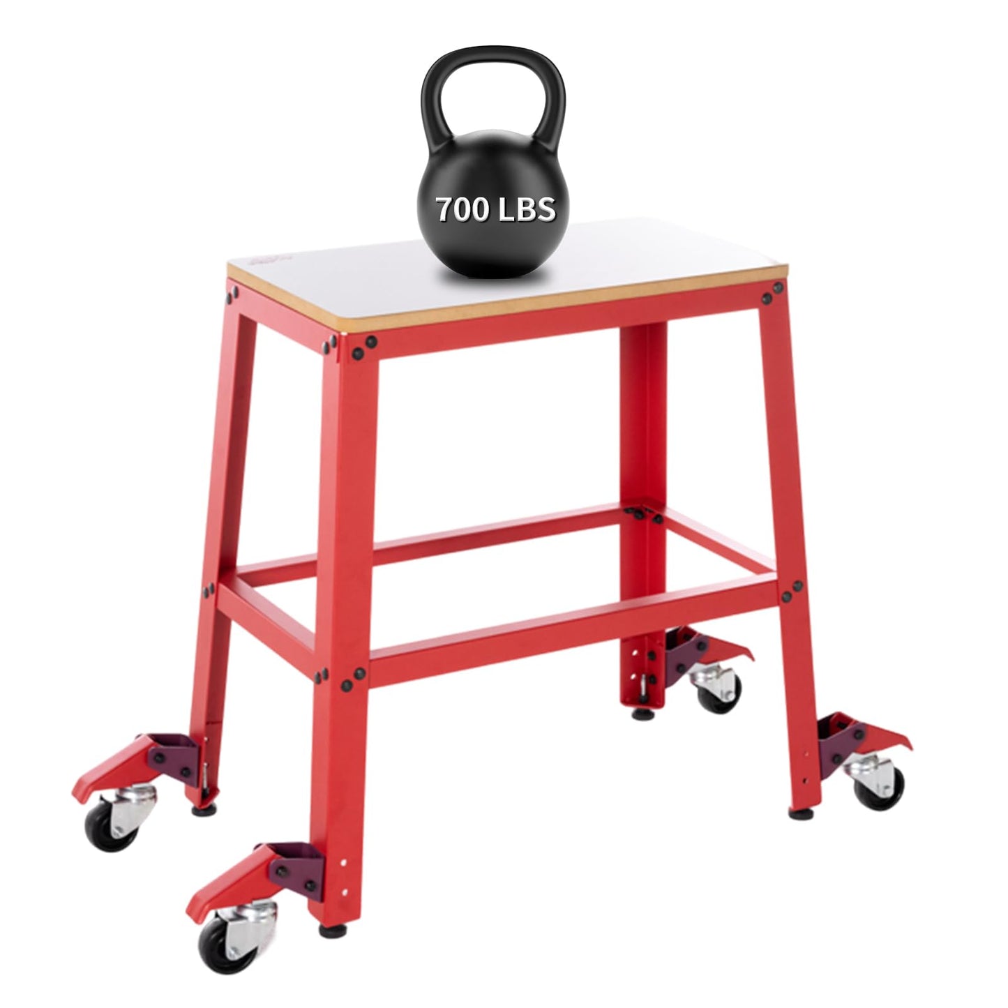 VIGO POWER Universal Tool Stand with Wheels, Drill Press, Miter Saw, Band Saw, Scroll Saw, Planer, Sander & Bench Grinder Stand, 700 lbs Heavy Duty Mobile Base, 26"x14" MDF Top, Rubber Casters