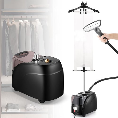 CGOLDENWALL Professional Garment Steamer - 1500W Powerful Steam, 70 Min Continuous Use, Fast Heat-Up, Accessories Included