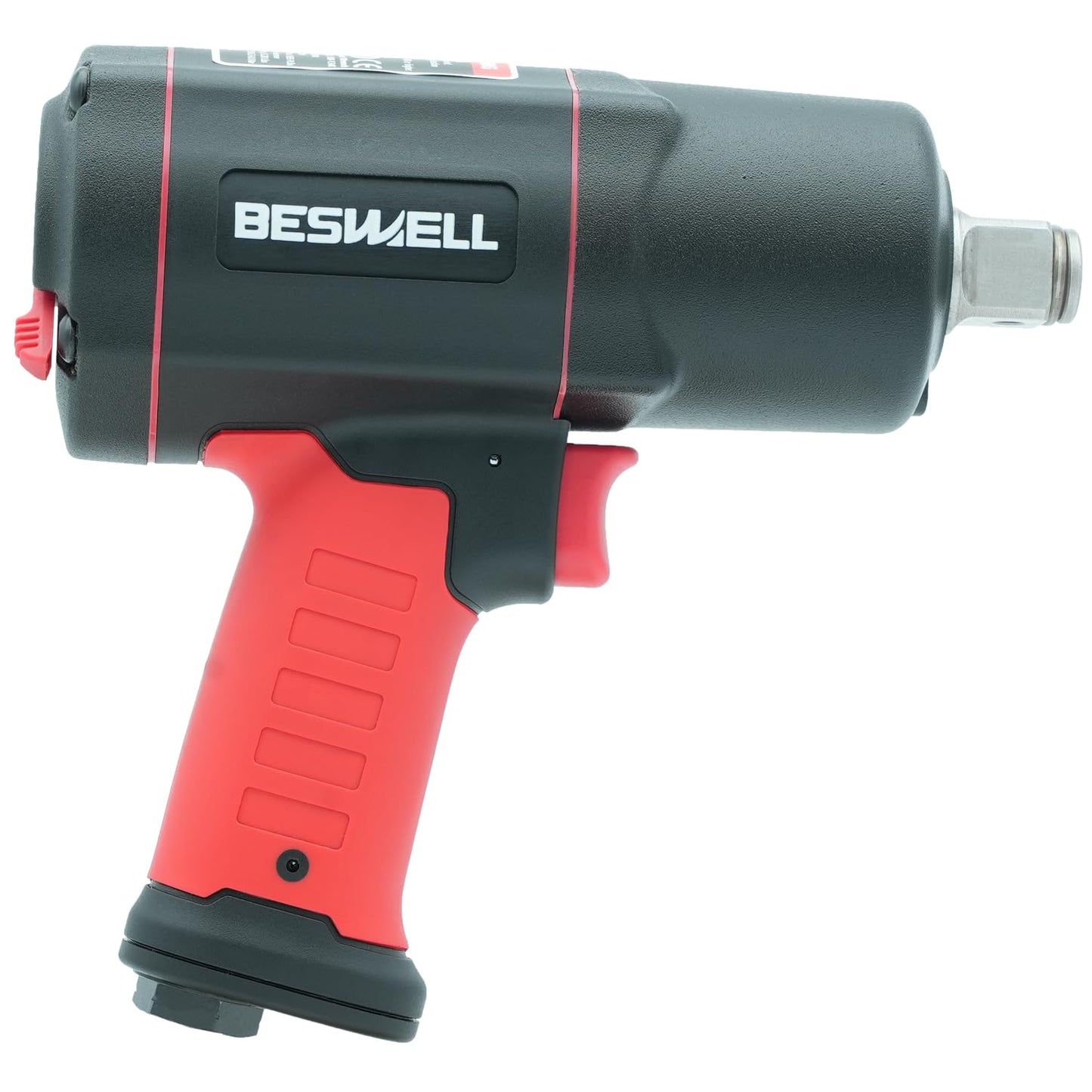 BESWELL 3/4-Inch Air Impact Wrench, Heavy Duty Pneumatic Tool with 1695 Ft-Lbs Max Torque, Twin Hammer Impact Gun for Commercial Truck Service, Agriculture Equipment and Construction Use etc - BW-134K