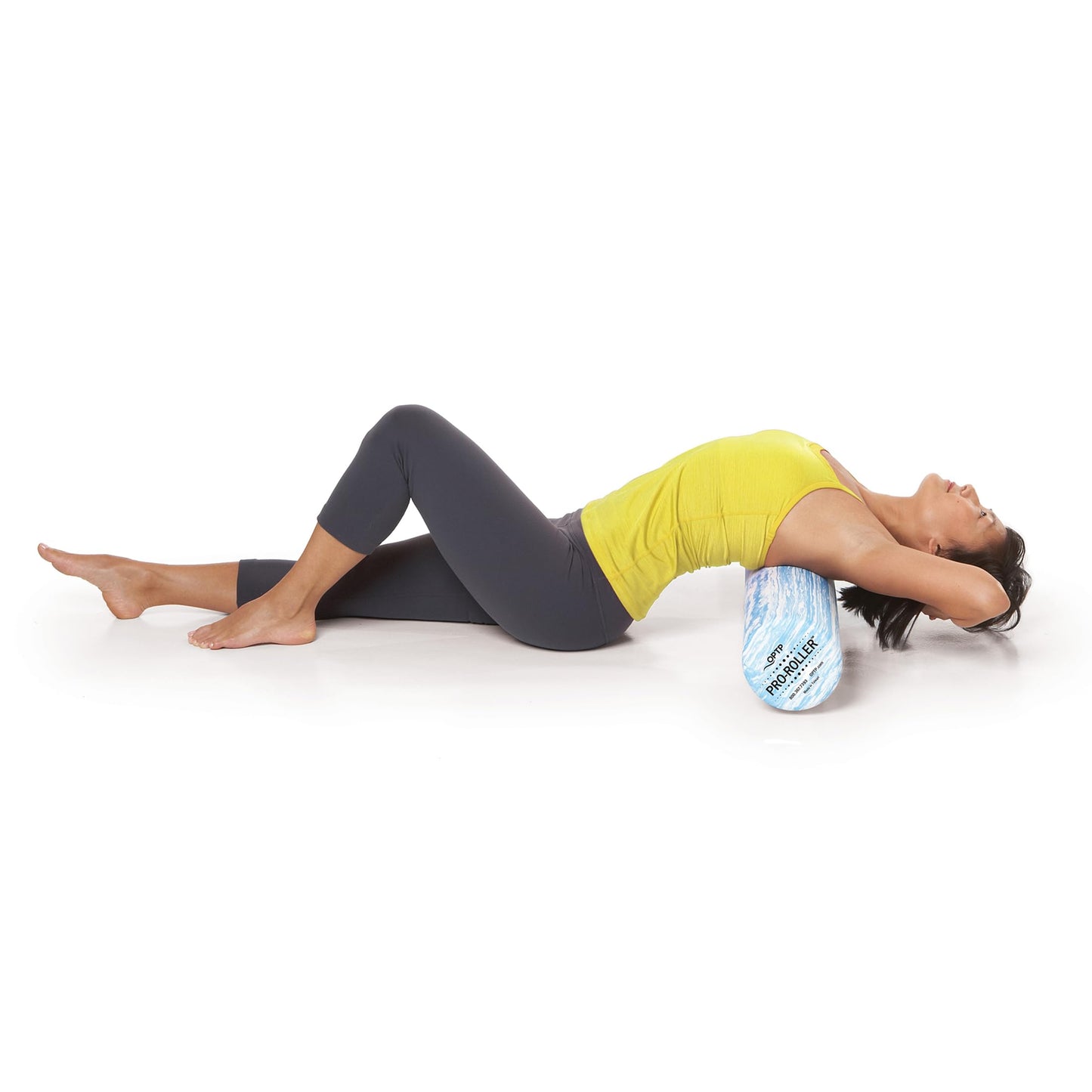 OPTP PRO-ROLLER Standard Density Foam Roller - Durable Roller for Back Massage, Deep Tissue Foam Roller Exercises, Stretching, Fitness, Yoga and Pilates - 36 Inches by 6 Inches, Blue