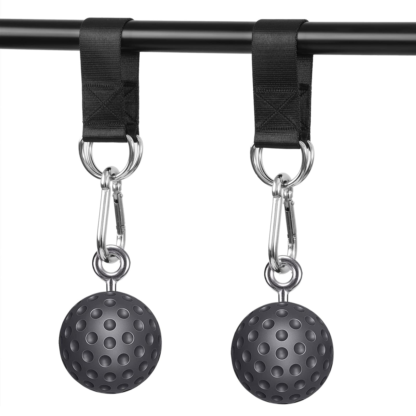 PANTIK Pair of Outdoor Hanging Straps with carabiner Holds 150kg/ 330lbs Straps Hanging Kit Hooks for Camping, Door Bar, Gym Bar, Pull-up Bar Exercise Equipment Attachments