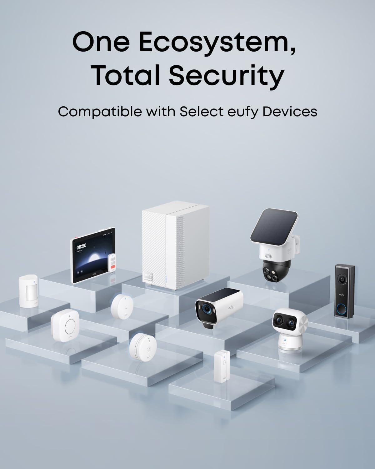 eufy Security E20, Communication 2, 3, eufy Entry Sensor Dual-Side Detection, Convenient Bypass Button, Extended