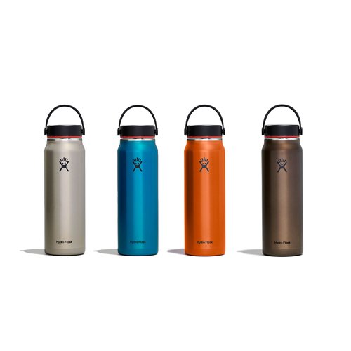 Hydro Flask Steel 24 Oz Lightweight Wide Flex Cap Obsidian