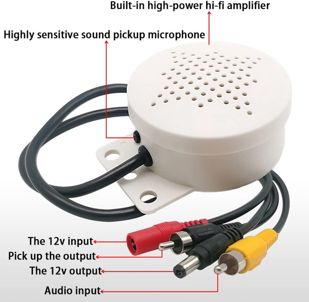 Vanxse Audio-receivers and Video-receivers Mini Amplifier Microphone and Speaker High Sensitive Two Way Audio