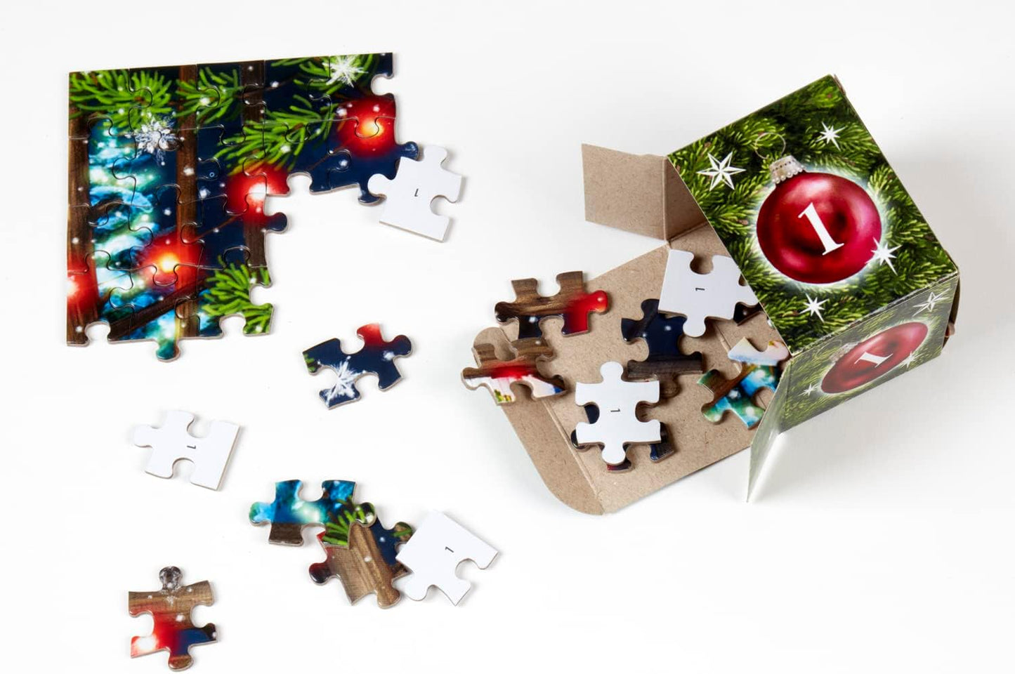 Vermont Christmas Company Jigsaw Puzzle Advent Calendar - 1000 Pieces with 24 Festive Sections
