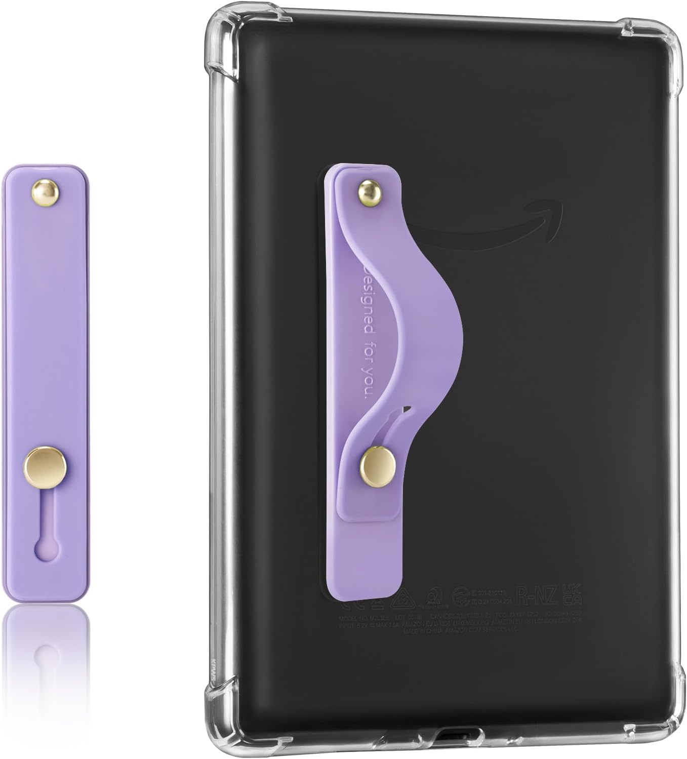 CoBak Hand Strap Holder for Kindle/Tablet - Lightweight TPU One-Handed Grip with Strong Stick, Stand for Phone