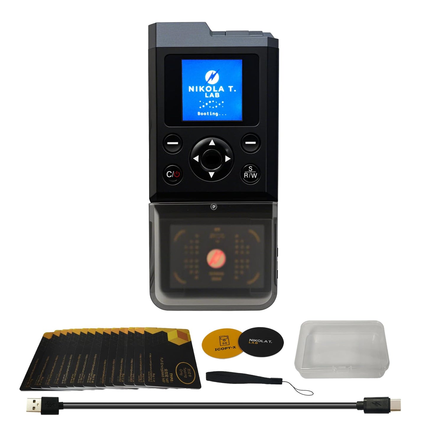 iCopy-XS Handheld RFID Card Reader Writer Proxmark3-Based Duplicator with 1.3” IPS Display High-Speed Stable Performance Built-in 16GB Storage T5577 UID CUID EM4305 More One-Button Operation
