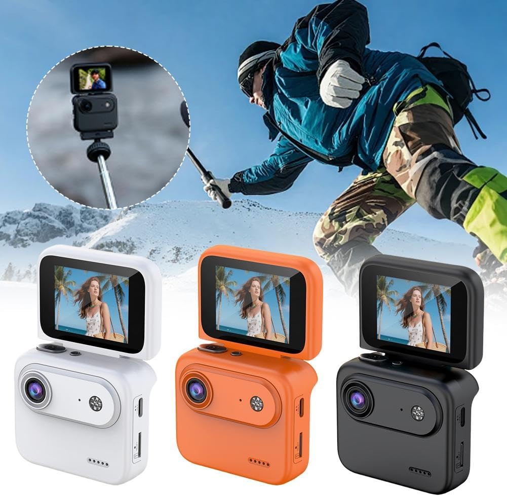 Generic 4K 143 800mAh (32G Multi-Functional Flip Screen Action Camera, HD Wide-Angle Optical Lens, Long Battery Life