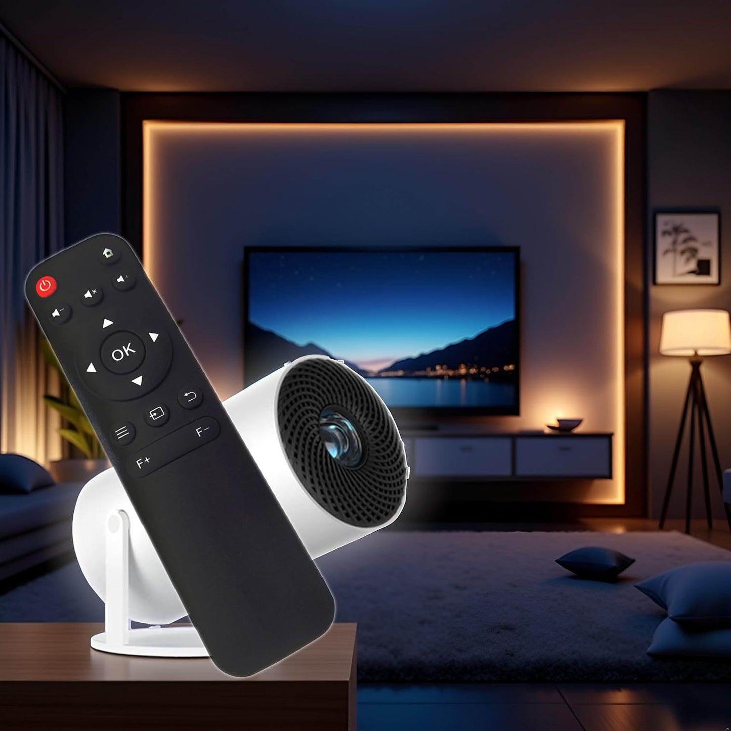 ZECARFA H1 P61 HY300 (X3-Remote) Mini Projector Remote Replacement Remote Control