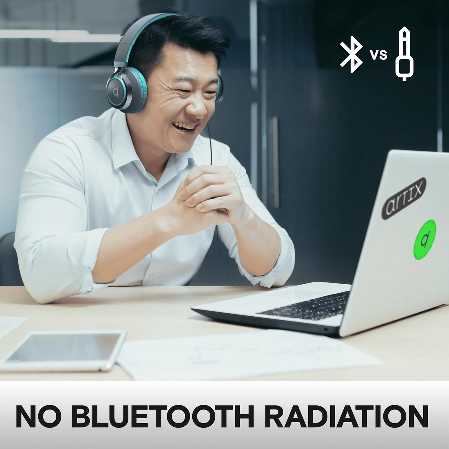 CL750 3.5mm) ARTIX Wired Headphones with Mic Noise Isolating On-Ear Headphones for Computer and Laptop Wired, Plug